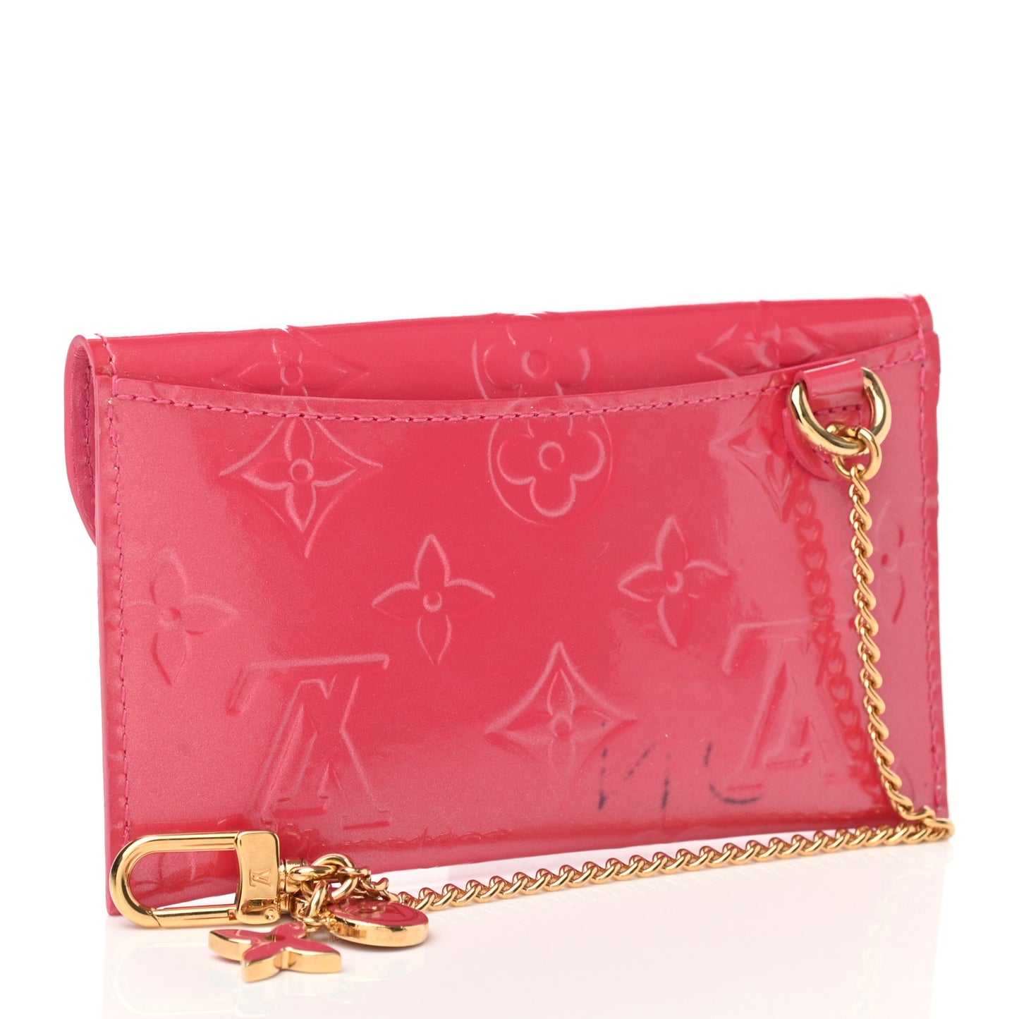 Vernis Envelope Plate Pouch Framboise