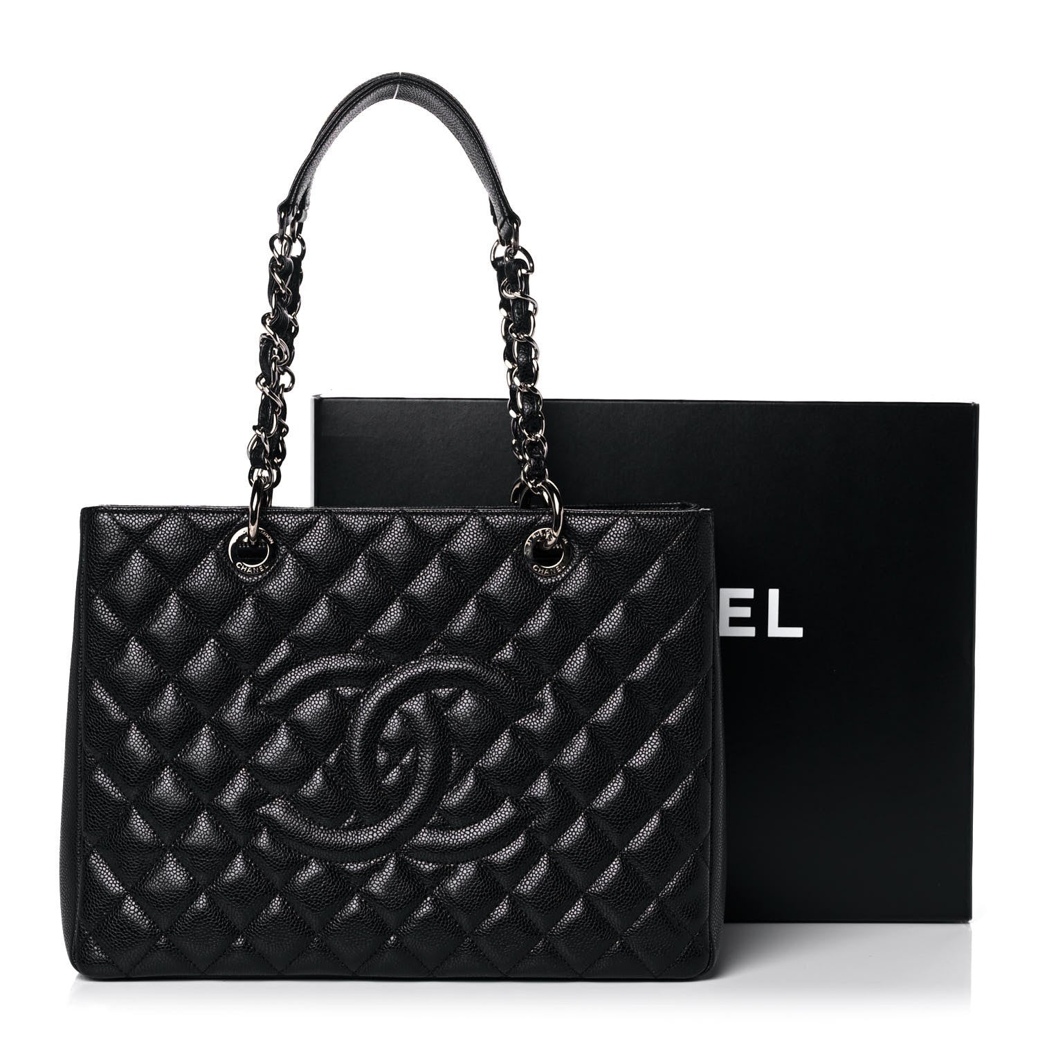 Chanel Caviar Quilted Grand Shopping Tote GST Black 11 of 11