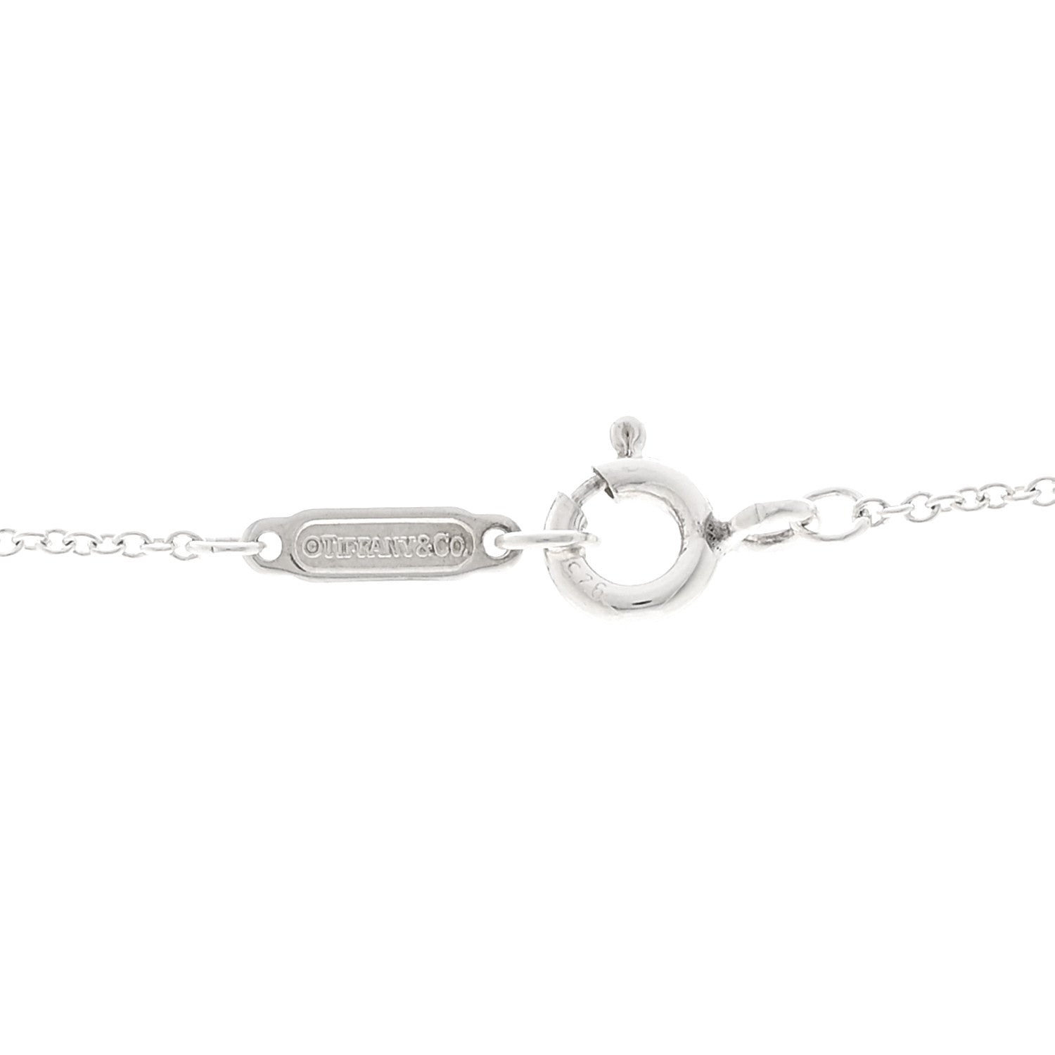 Tiffany Sterling Silver 1837 Interlocking Circles Pendant Necklace 4 of 5