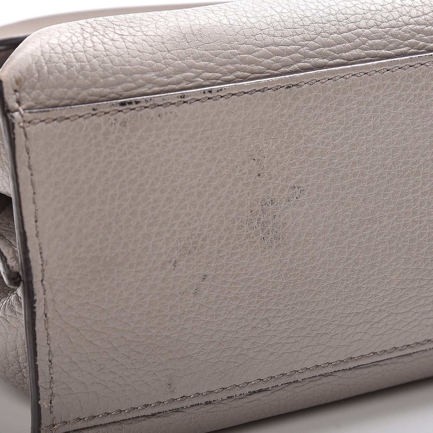 Gucci Cellarius Calfskin Small Bamboo Daily Top Handle Bag Storm Grey 13 of 14