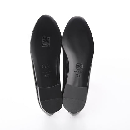 Chanel Patent CC Cap Toe Ballerina Flats 36.5 Black 5 of 7