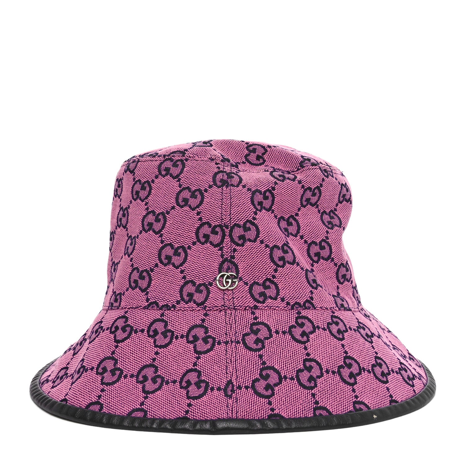 Gucci Monogram Multicolor New Sakai Calfskin Bob Malibu Bucket Hat L Parma Violet Blue 3 of 9