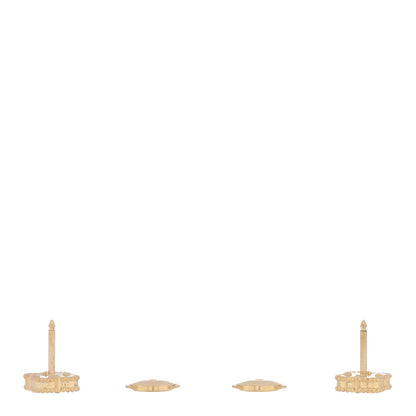Van Cleef & Arpels 18K Yellow Gold Mother of Pearl Sweet Alhambra Earrings 3 of 5