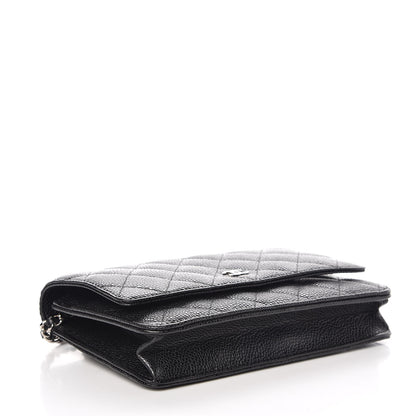 Chanel Caviar Quilted Wallet On Chain WOC Black 4 of 9