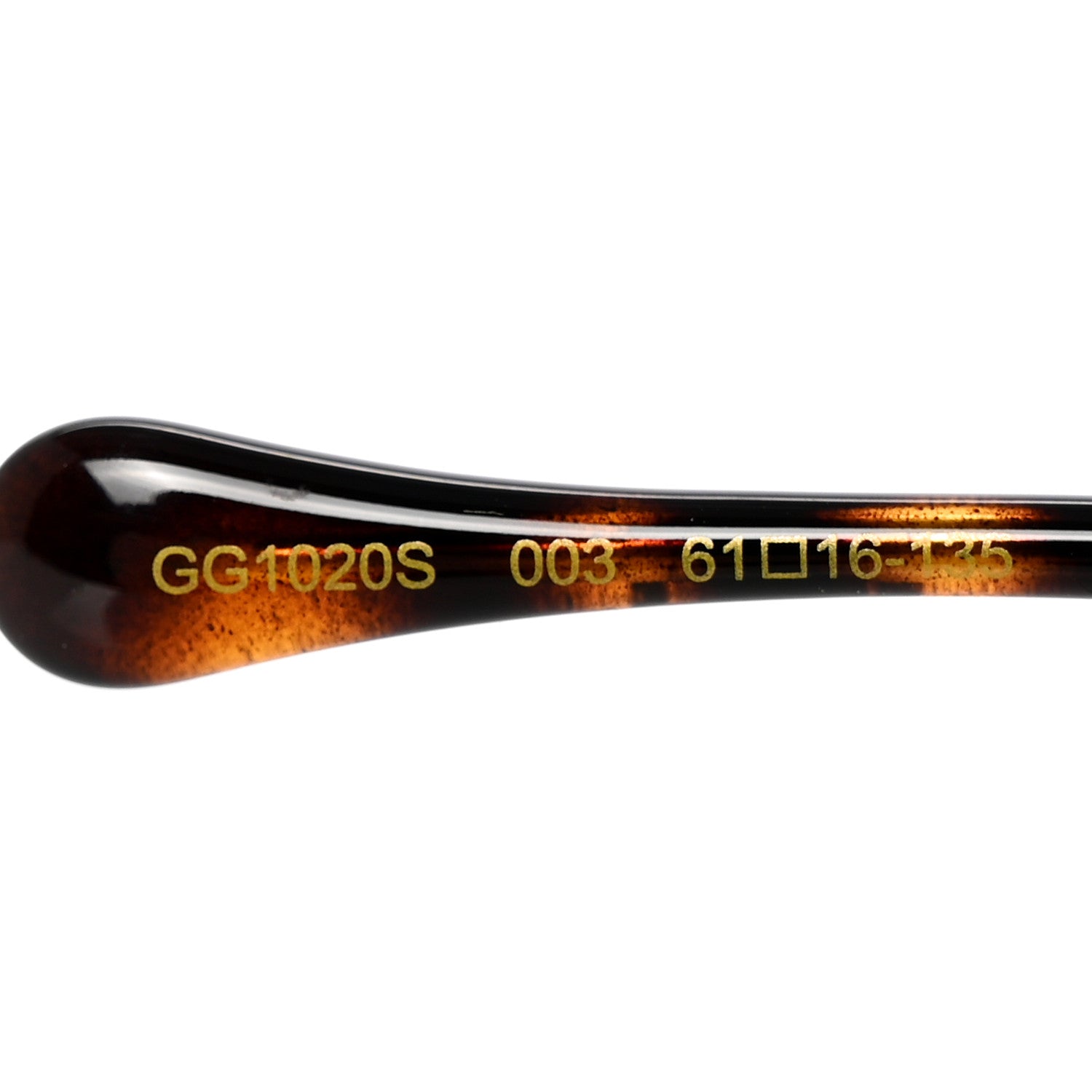Gucci Horsebit Square Frame Sunglasses GG1020S Gold Green 7 of 9