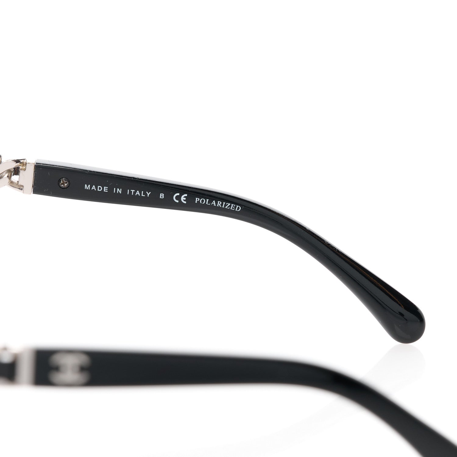 Chanel Cat Eye Chain Polarized Sunglasses 5260-Q Black 6 of 8