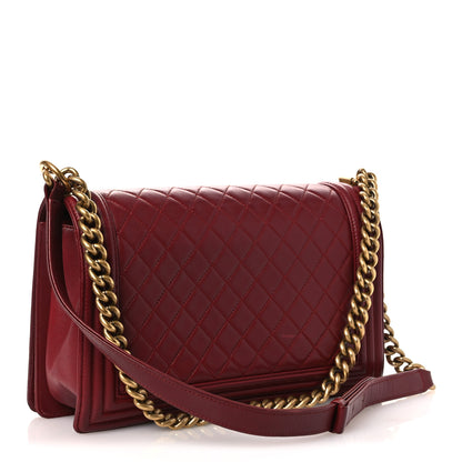 Chanel Lambskin Quilted New Medium Boy Flap Red 3 of 14