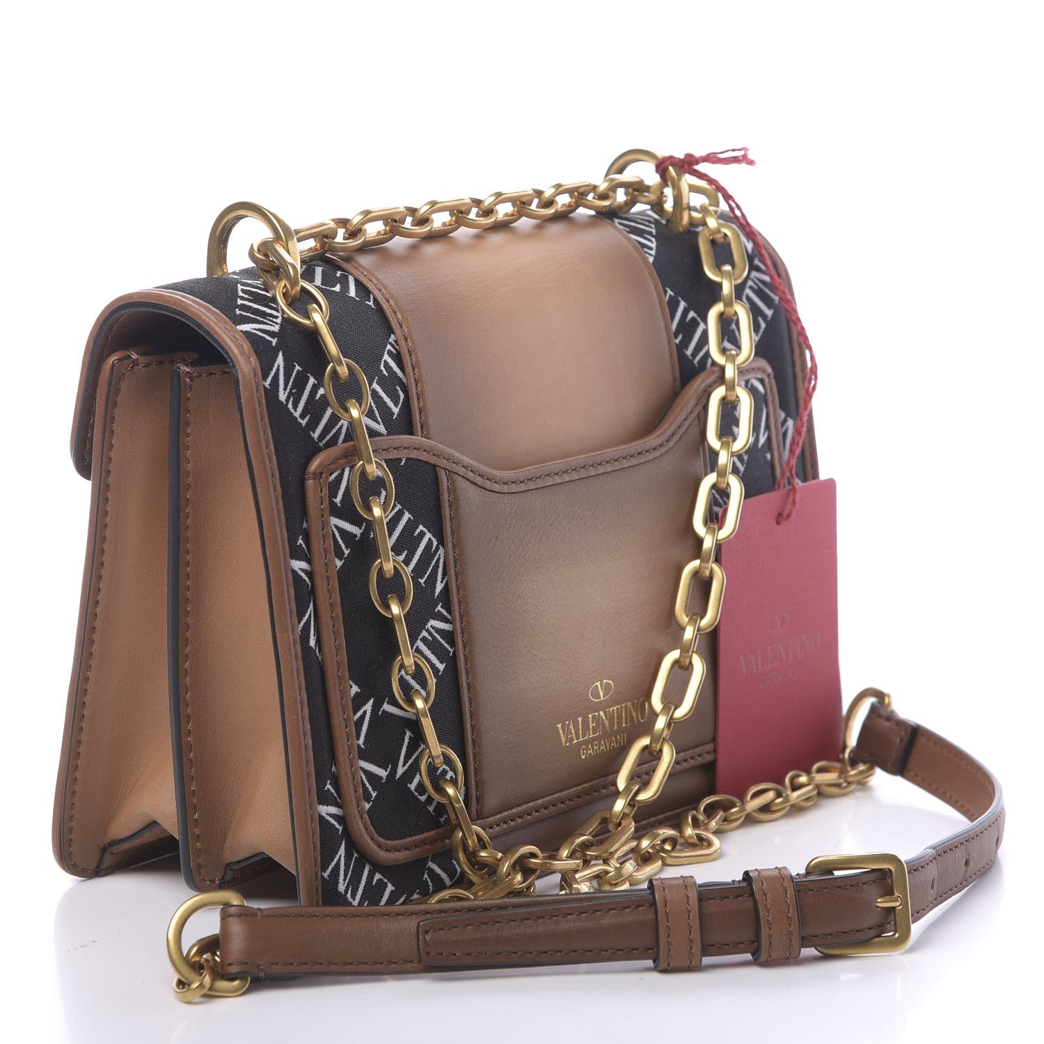 Valentino Garavani Calfskin VLTN Small Uptown Logo Shoulder Bag 3 of 9