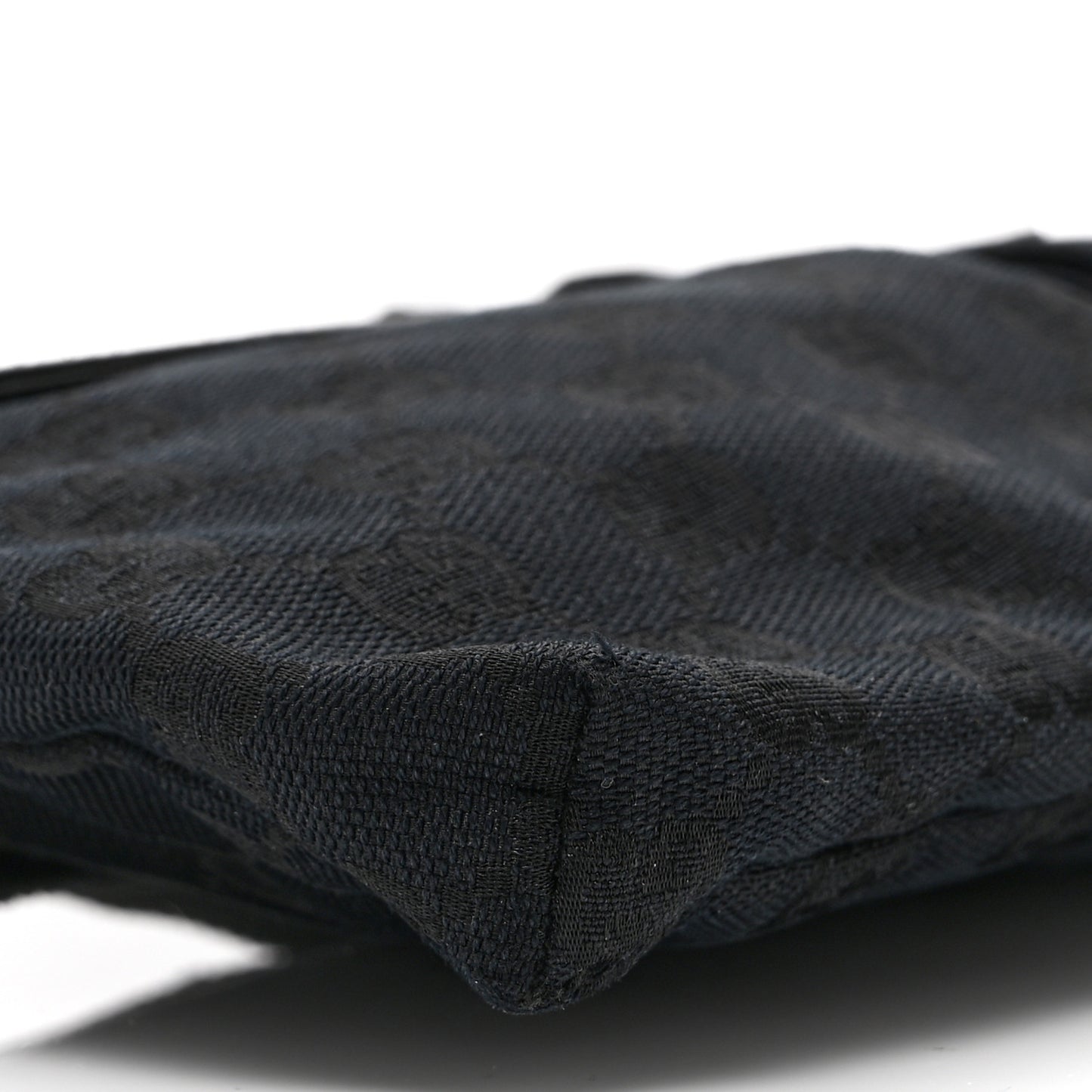 GG Monogram Double Pocket Belt Bag Black