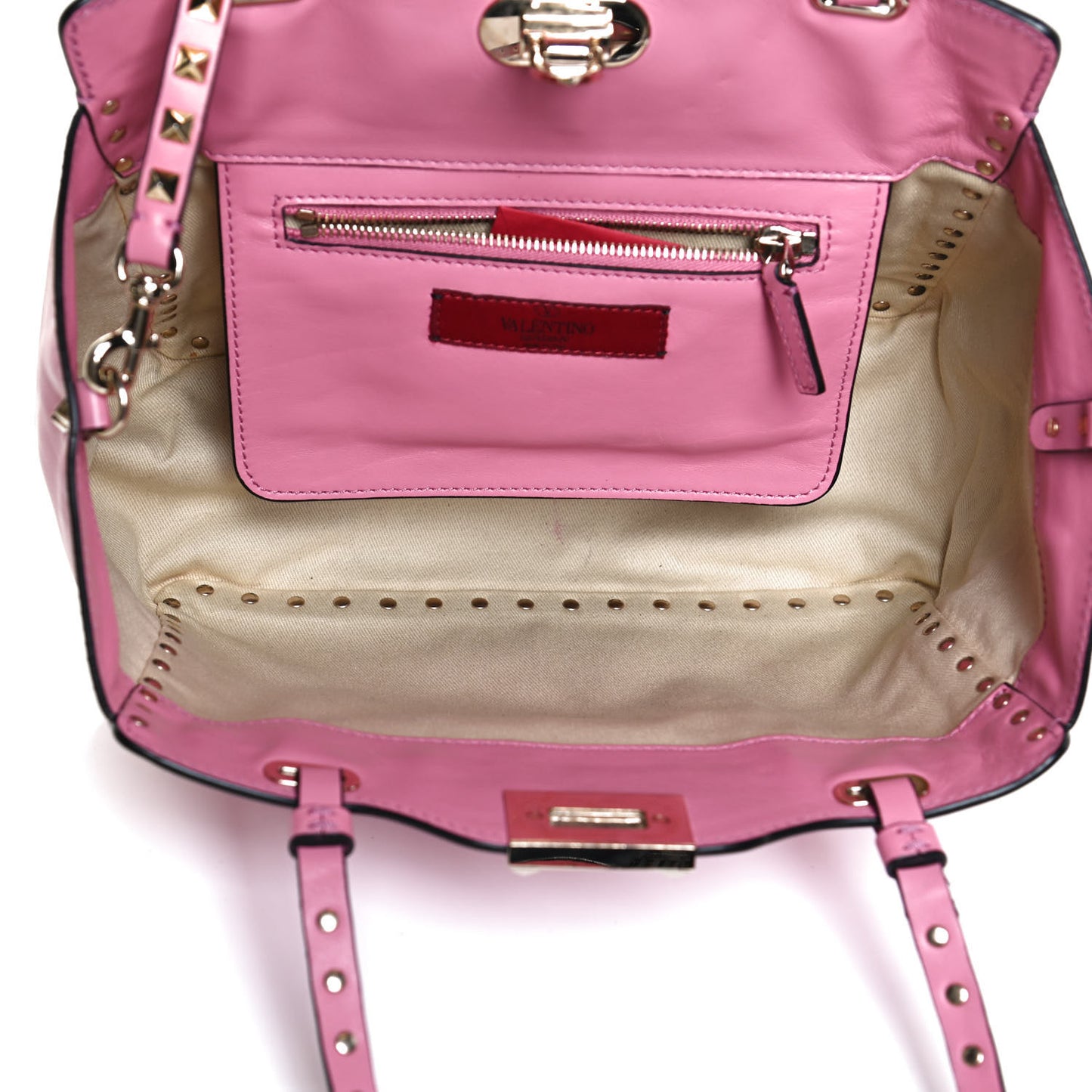 Vitello Small Rockstud Tote Ninphea