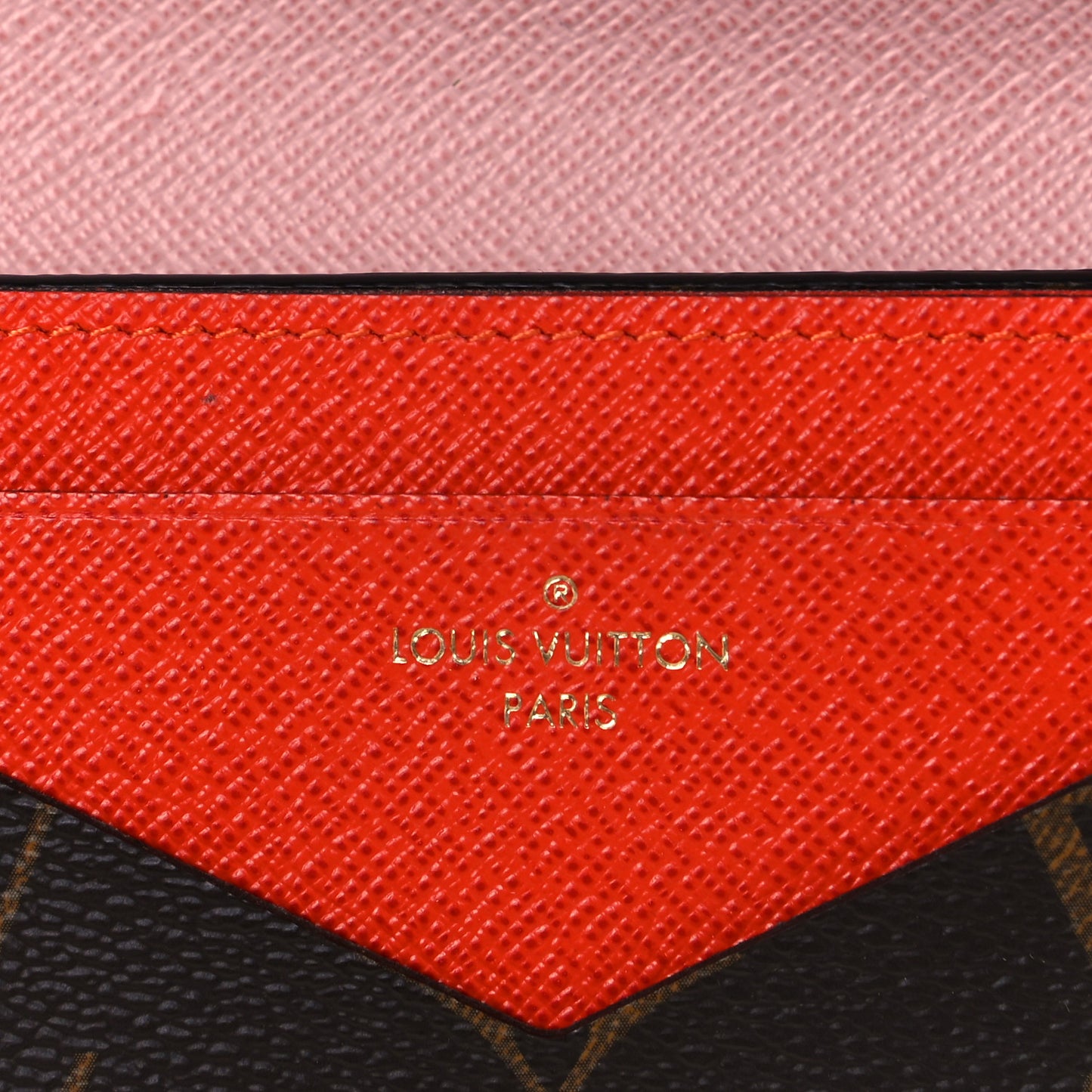 Monogram Jeanne Wallet Rose Ballerine