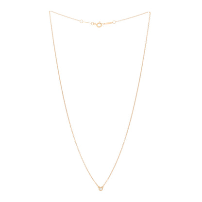 Tiffany 18K Rose Gold Diamond .03ct Elsa Peretti Diamonds by the Yard Pendant Necklace 2 of 7