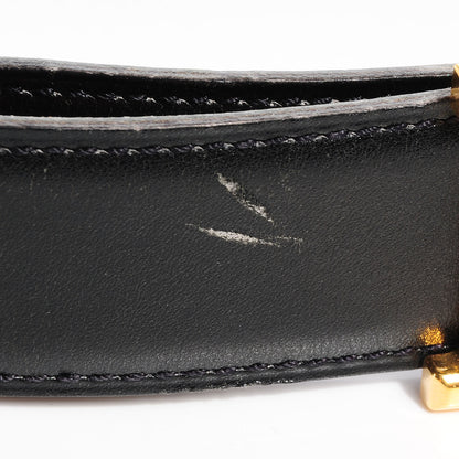 Hermes Box Vache Reversible Polished Constance 32mm H Belt 62 Noir Natural 4 of 7