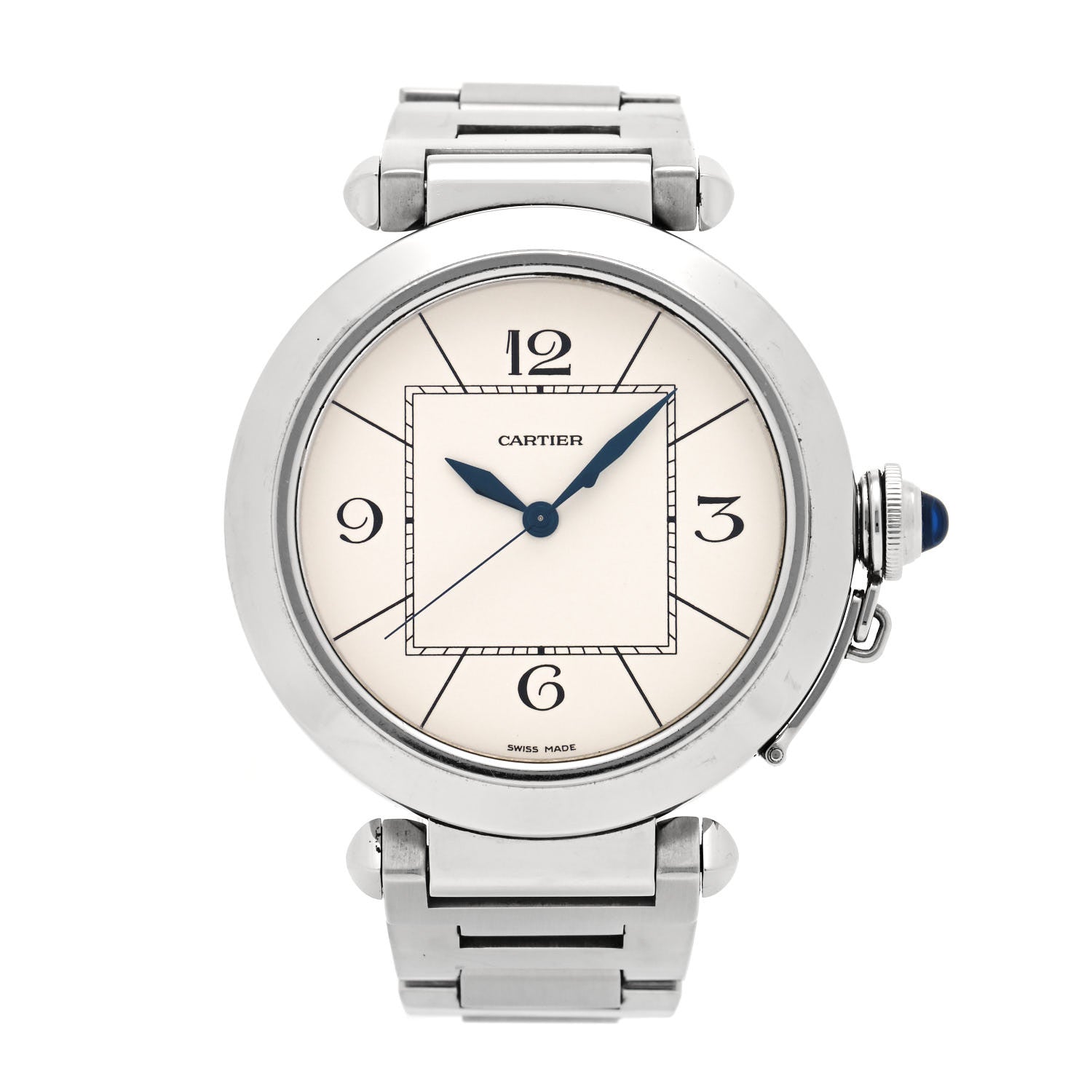 Cartier Stainless Steel 42mm Pasha C Automatic Watch 1 of 5