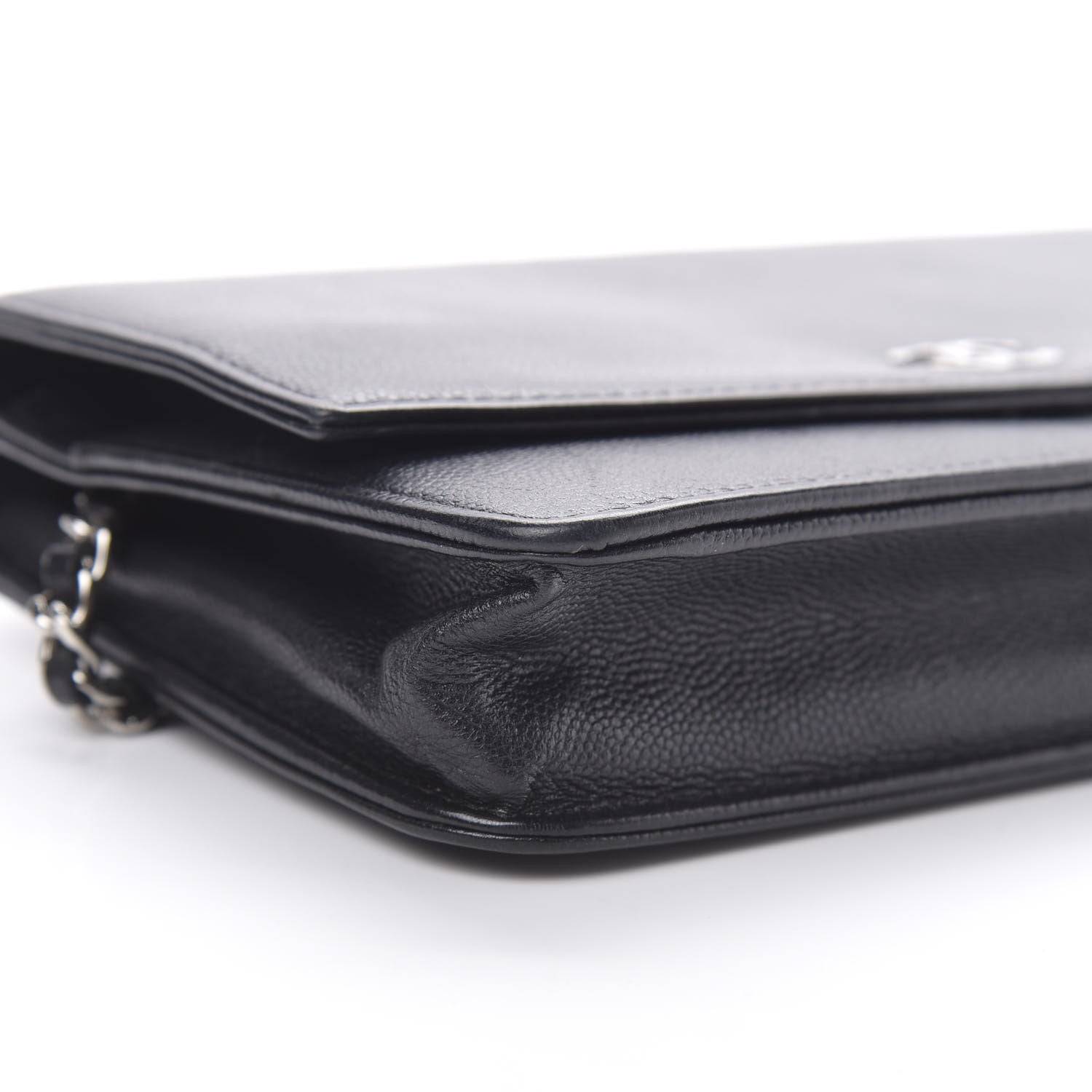 Chanel Caviar Sevruga Wallet On Chain WOC Black 10 of 14