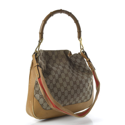 Gucci Monogram Bamboo Top Handle Bag Tan 2 of 9