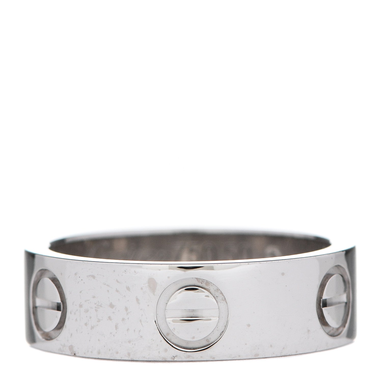 Cartier 18K White Gold 5.5mm LOVE Ring 50 5.5 1 of 5