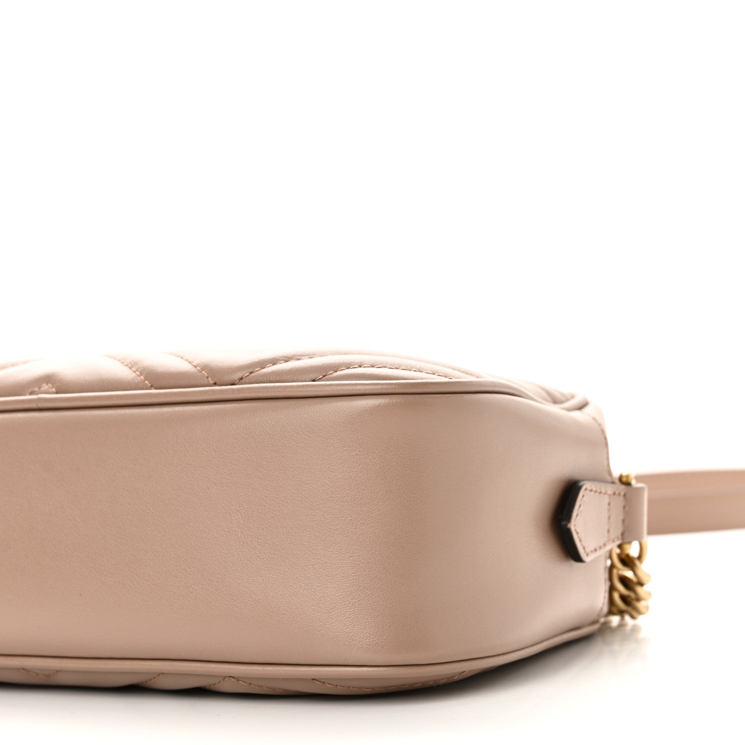 Gucci Calfskin Matelasse Small GG Marmont Chain Shoulder Bag Porcelain Rose 16 of 19