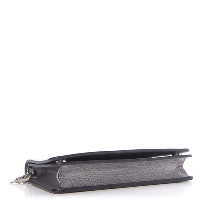 Prada Vitello Daino Chain Wallet Cromo 4 of 10