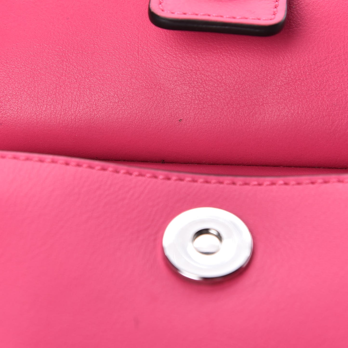 Suede Calfskin Mini Faye Bracelet Bag Fuchsia Rose