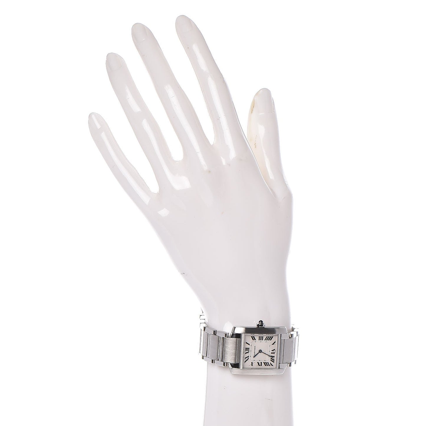 Stainless Steel 25mm Tank Francaise Quartz Watch