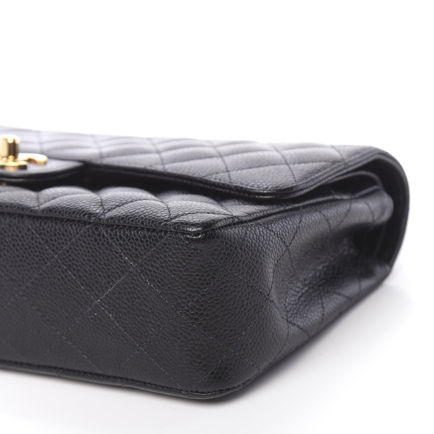 Chanel Caviar Quilted Medium Double Flap Black 9 of 15
