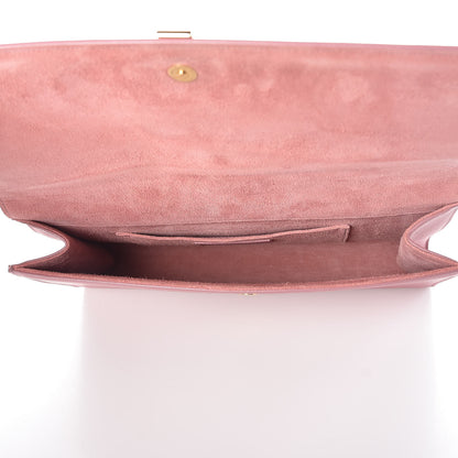 Saint Laurent Calfskin Classic Y Ligne Clutch Dark Rose 7 of 8