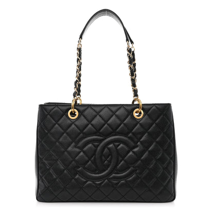 Chanel Caviar Quilted Grand Shopping Tote GST Black 1 of 11