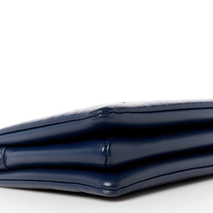 Louis Vuitton Lambskin Embossed Monogram Coussin PM Navy 8 of 9