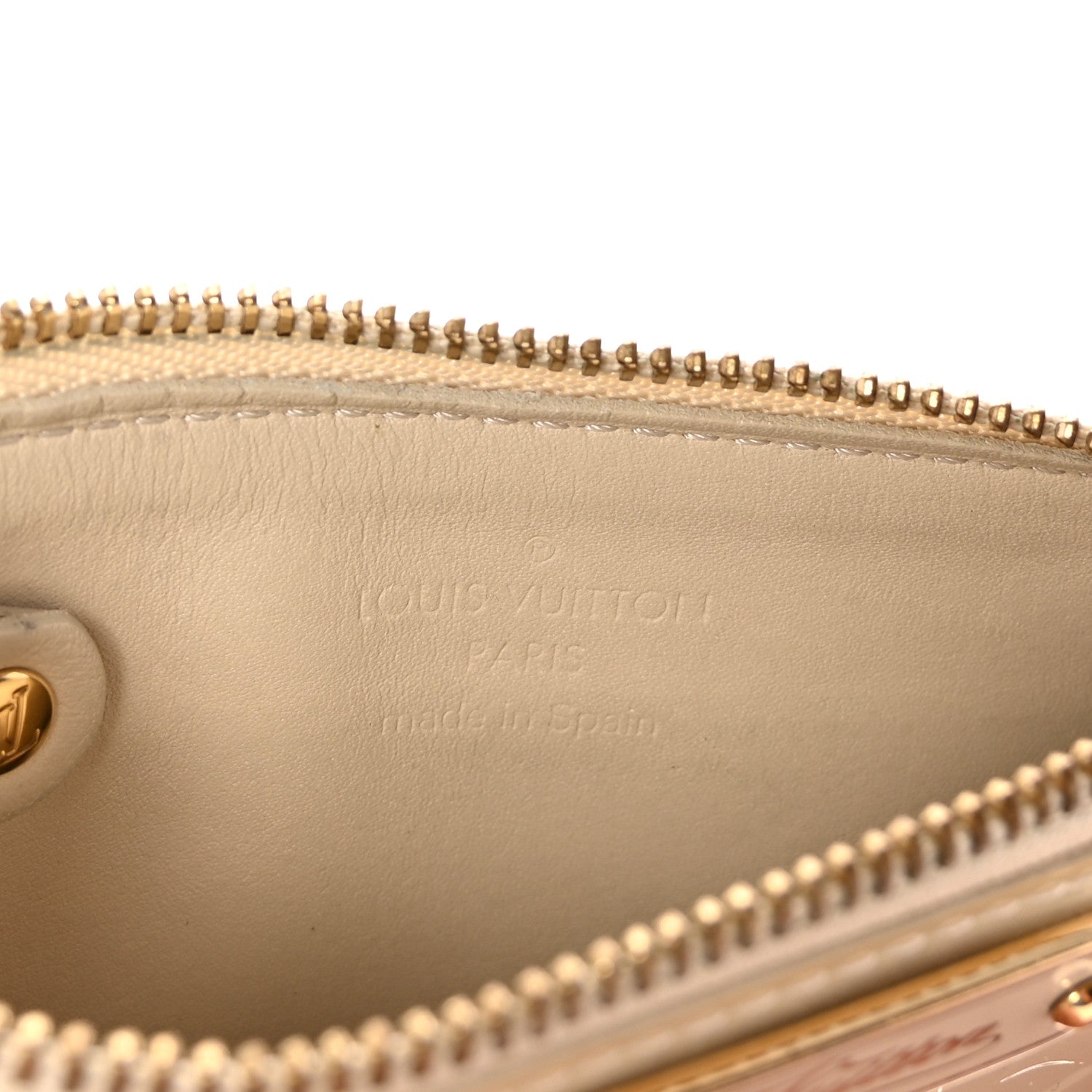 Louis Vuitton Vernis Key Pouch Blanc Corail 6 of 6