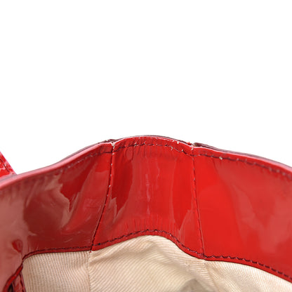 Valentino Garavani Patent Large Histoire Red 9 of 25