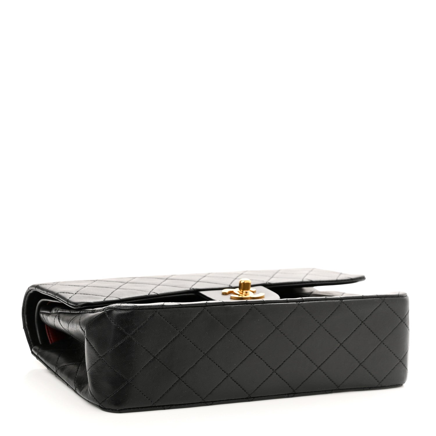 Chanel Lambskin Quilted Medium Double Flap Black 4 of 10