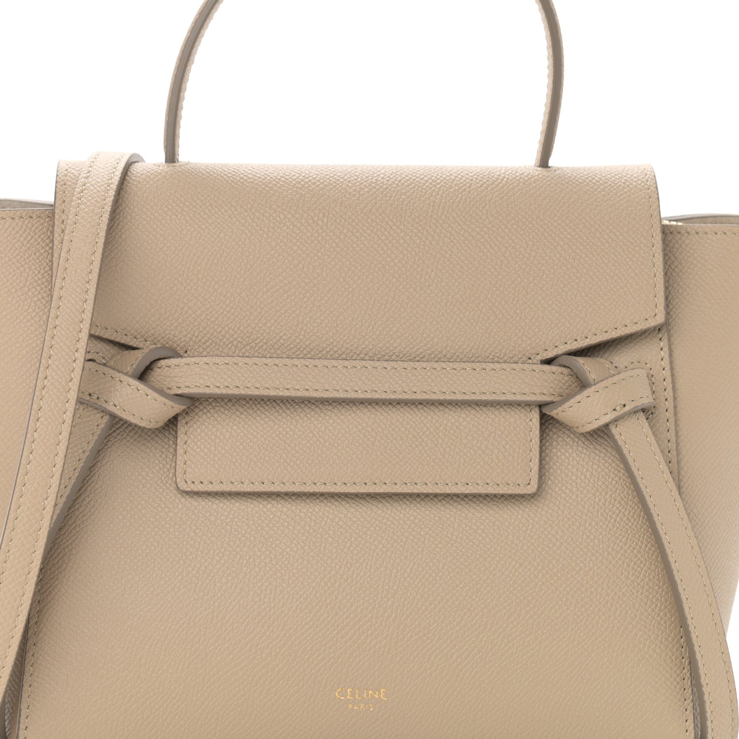 Celine Grained Calfskin Nano Belt Bag Light Taupe 9 of 11