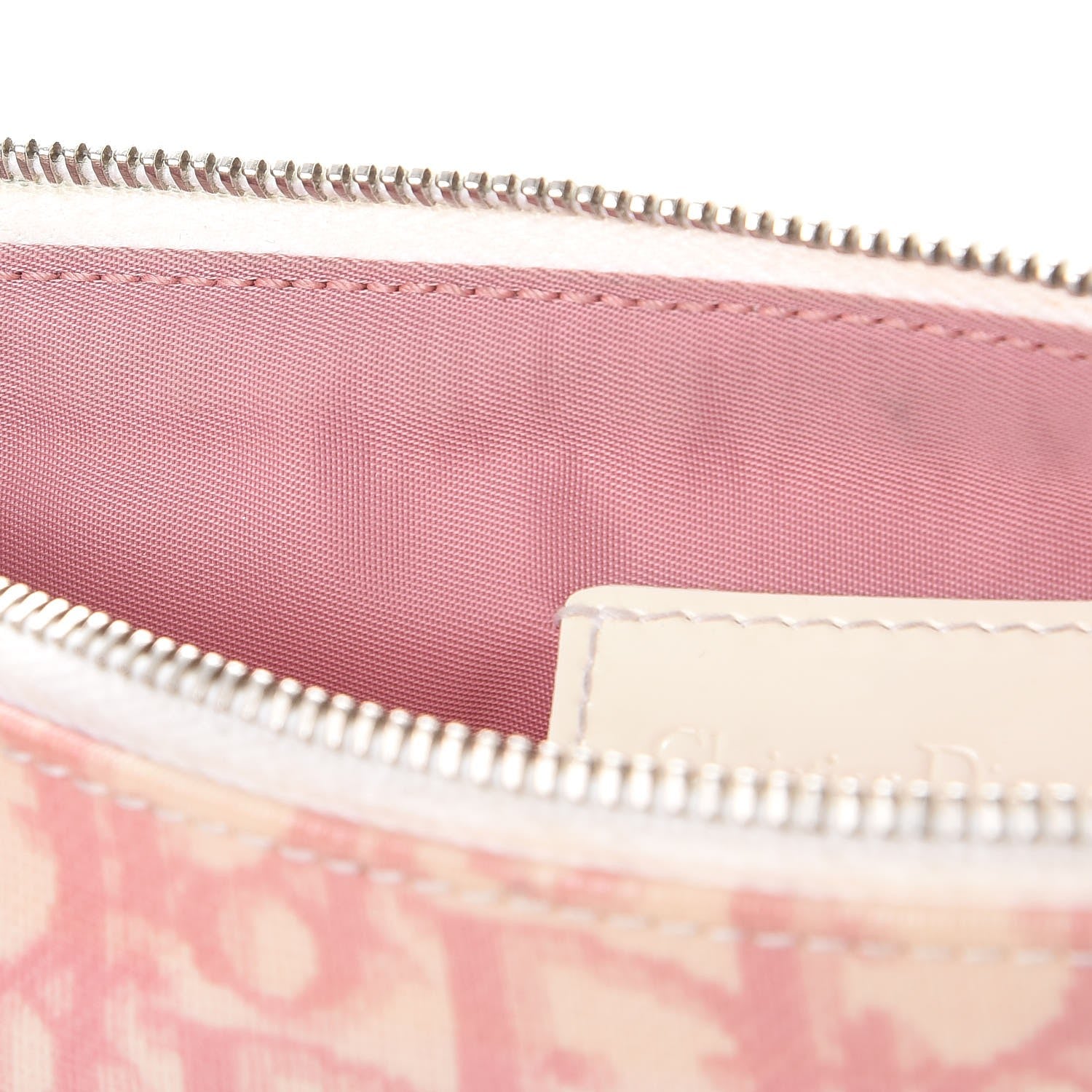 Christian Dior Monogram Mini Saddle Pochette Pink 9 of 13