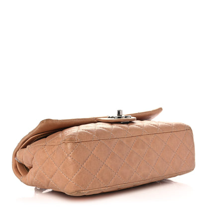 Chanel Lambskin Quilted Medium Bijoux Chain Double Flap Beige 4 of 14