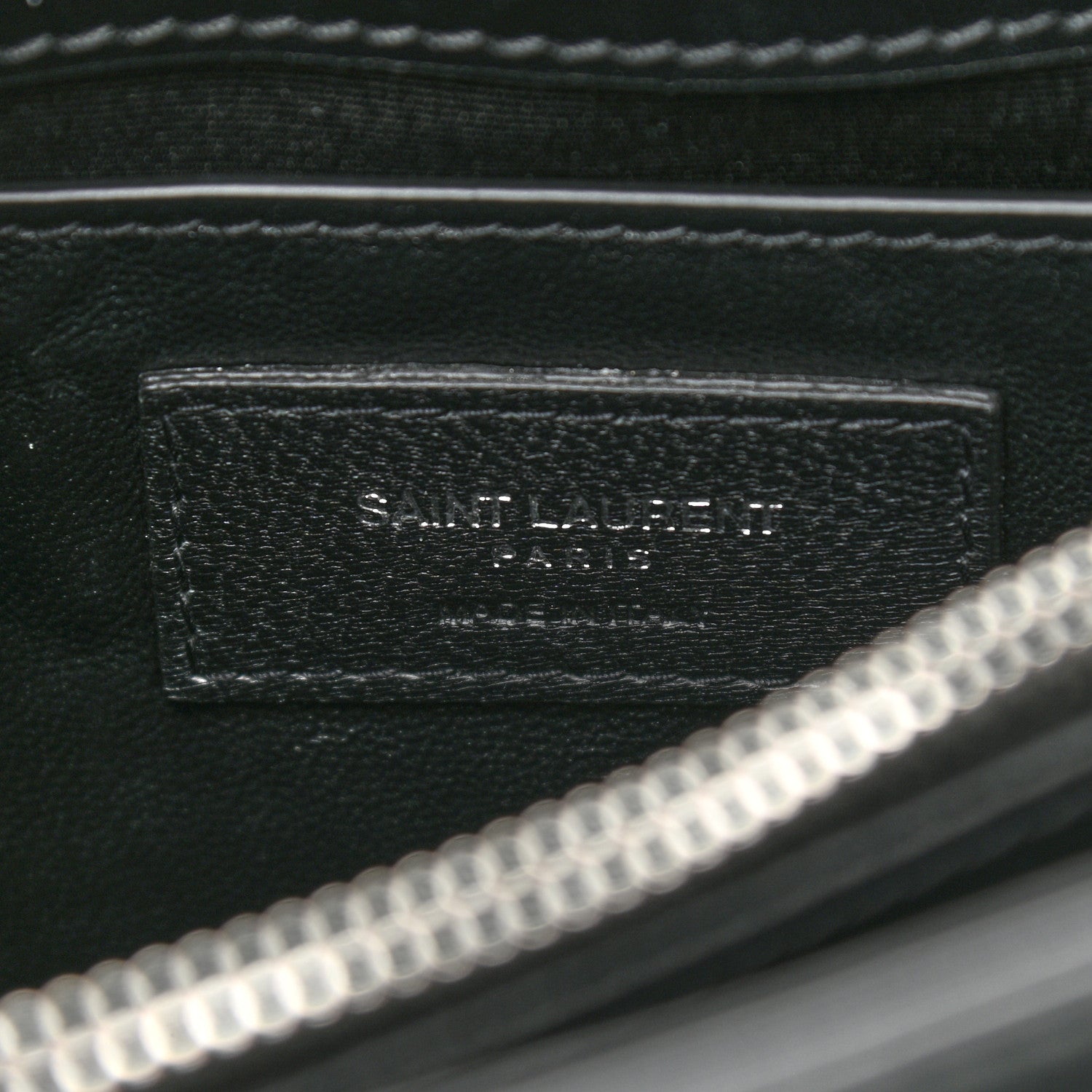 Saint Laurent Calfskin Y Quilted Monogram Small Loulou Chain Satchel Black 5 of 8