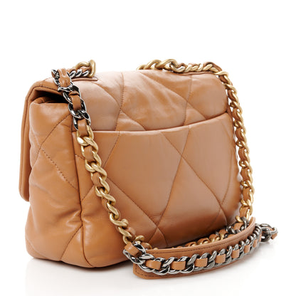 Chanel Lambskin Quilted Medium Chanel 19 Flap Brown 3 of 10