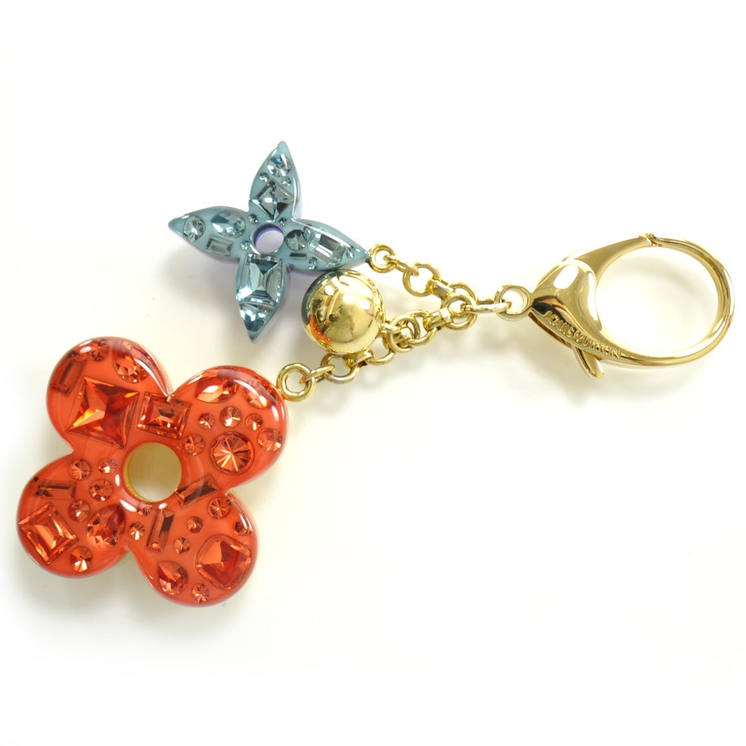 Louis Vuitton Resin and Strass Glam Flower Bag Charm Multicolor 1 of 4