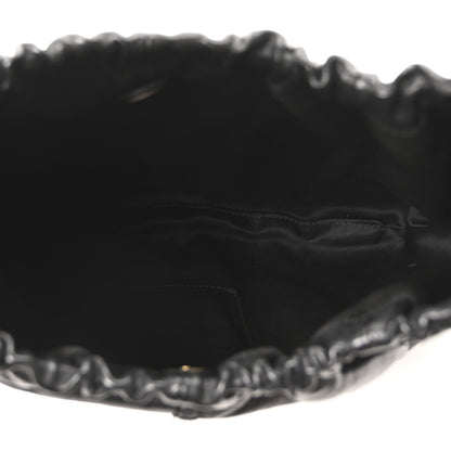 Saint Laurent Calfskin Vincennes Mombasa Hobo Black 6 of 10