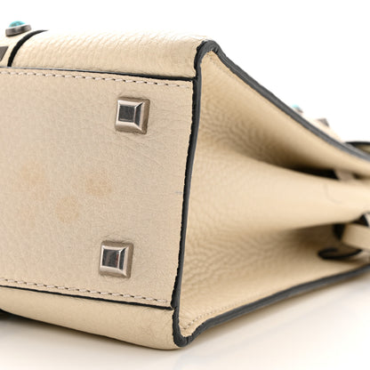 Valentino Garavani Grainy Calfskin My Rockstud Rolling Frame Bag Light Ivory 9 of 11