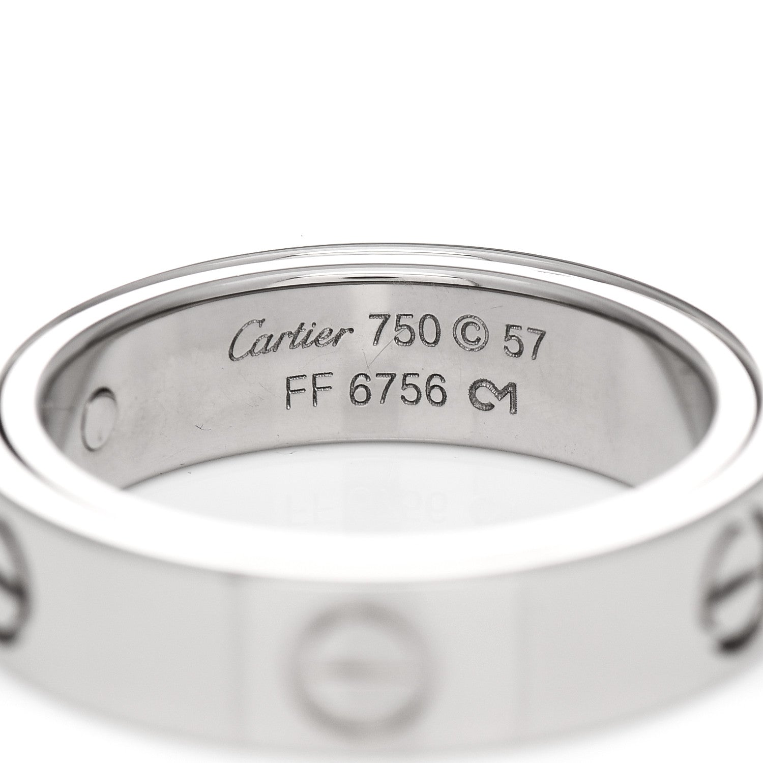 Cartier 18K White Gold 5.5mm Astro LOVE Ring 57 8 7 of 7
