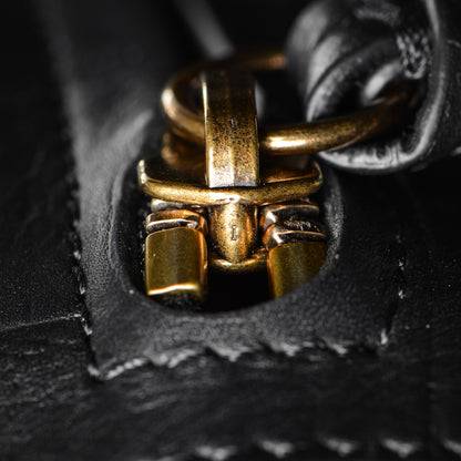 Celine Crocodile Embossed Calfskin Luggage Phantom Luggage Black 9 of 10
