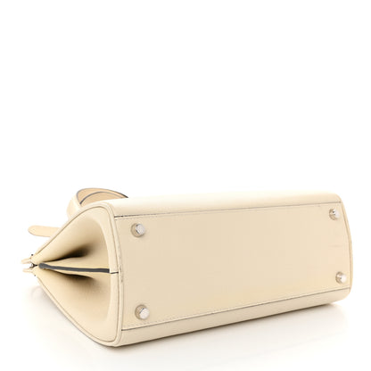 Gucci Grainy Calfskin Small Zumi Top Handle Bag Mystic White 4 of 10