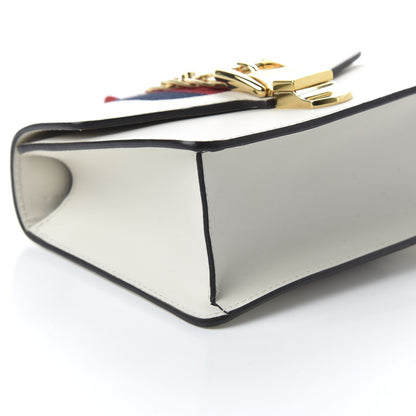Gucci Calfskin Mini Sylvie Chain Shoulder Bag White 6 of 11