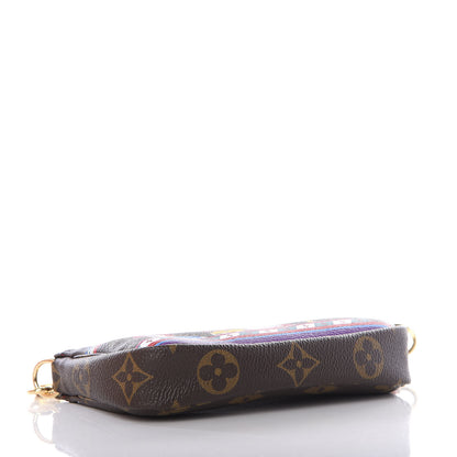 Louis Vuitton Monogram 2020 Christmas Animation Bumper Cars Mini Pochette Accessories Coquelicot 3 of 8