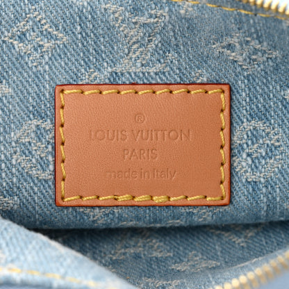 Louis Vuitton Monogram Denim CarryAll PM Sky Blue 7 of 10