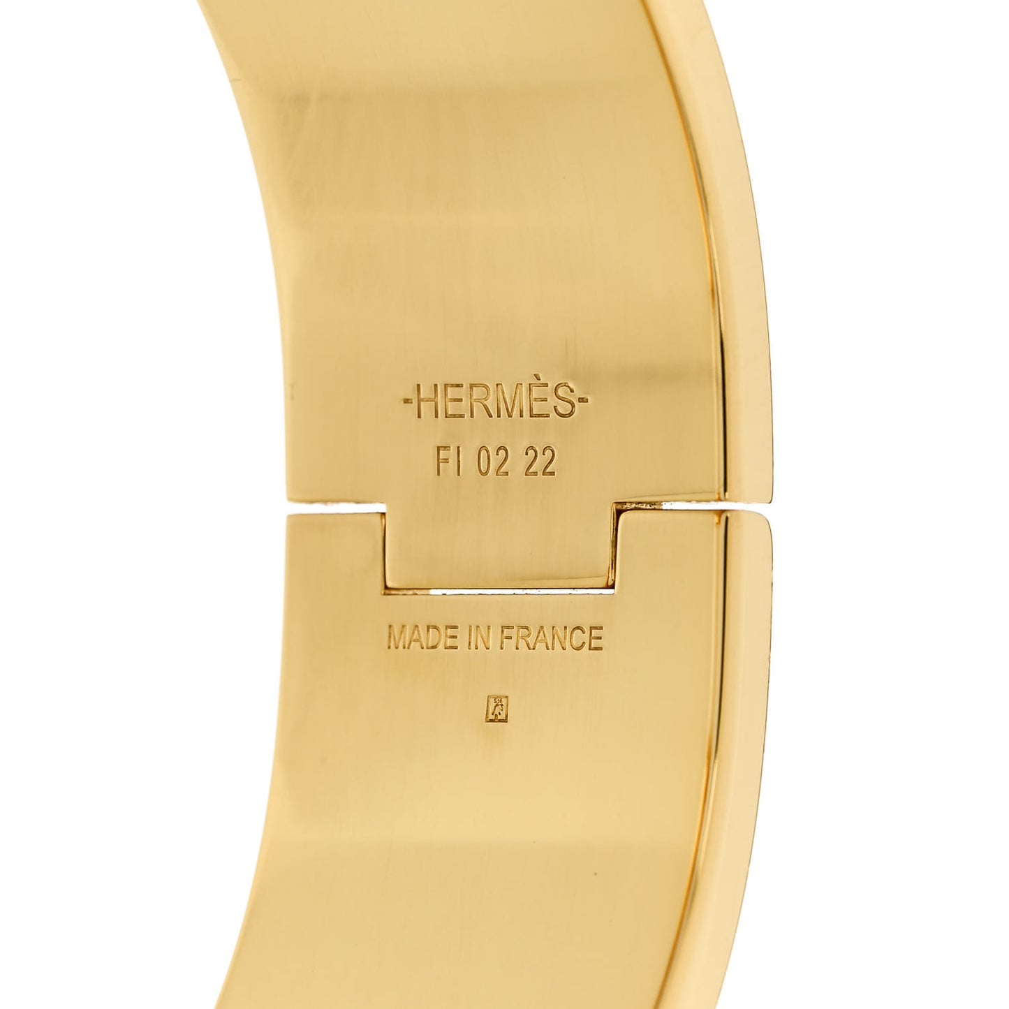 Enamel Wide Clic Clac H Bracelet PM White