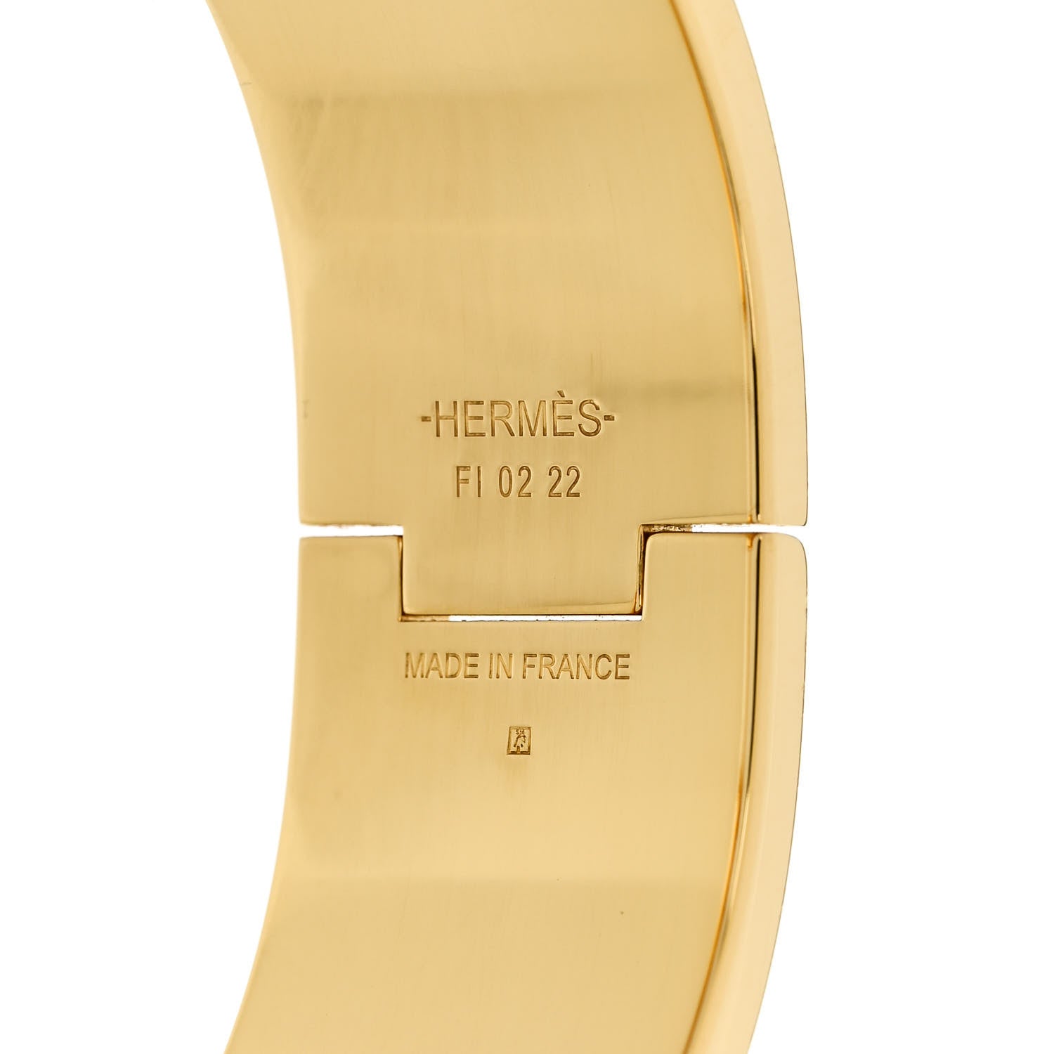 Hermes Enamel Wide Clic Clac H Bracelet PM White 4 of 4