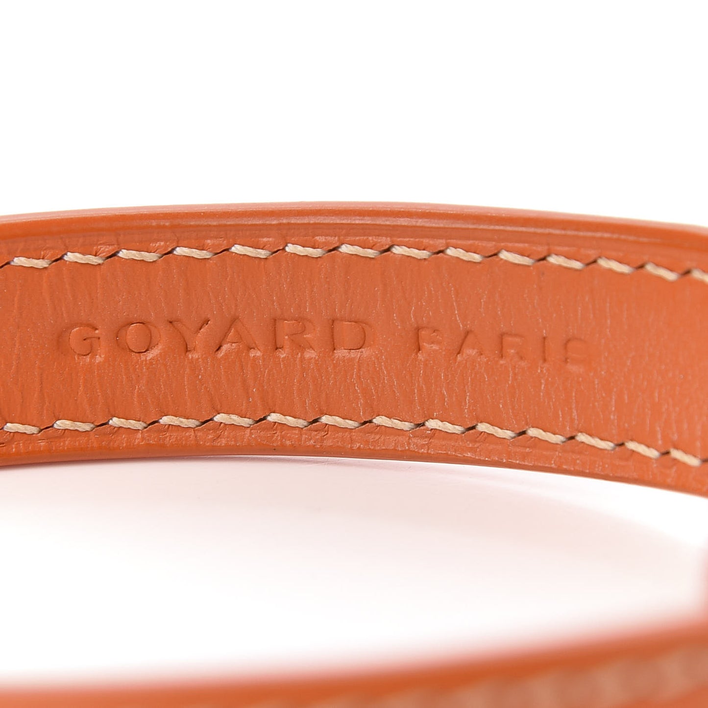 Goyardine Dog Collar Orange