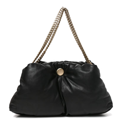 Proenza Schouler Lambskin Puffy Tobo Chain Shoulder Bag Black 1 of 9